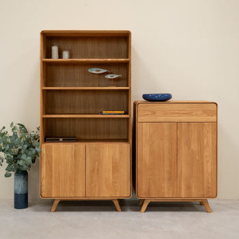 Vetrina in legno massiccio Ginevra 2 RobleStore NordicStory