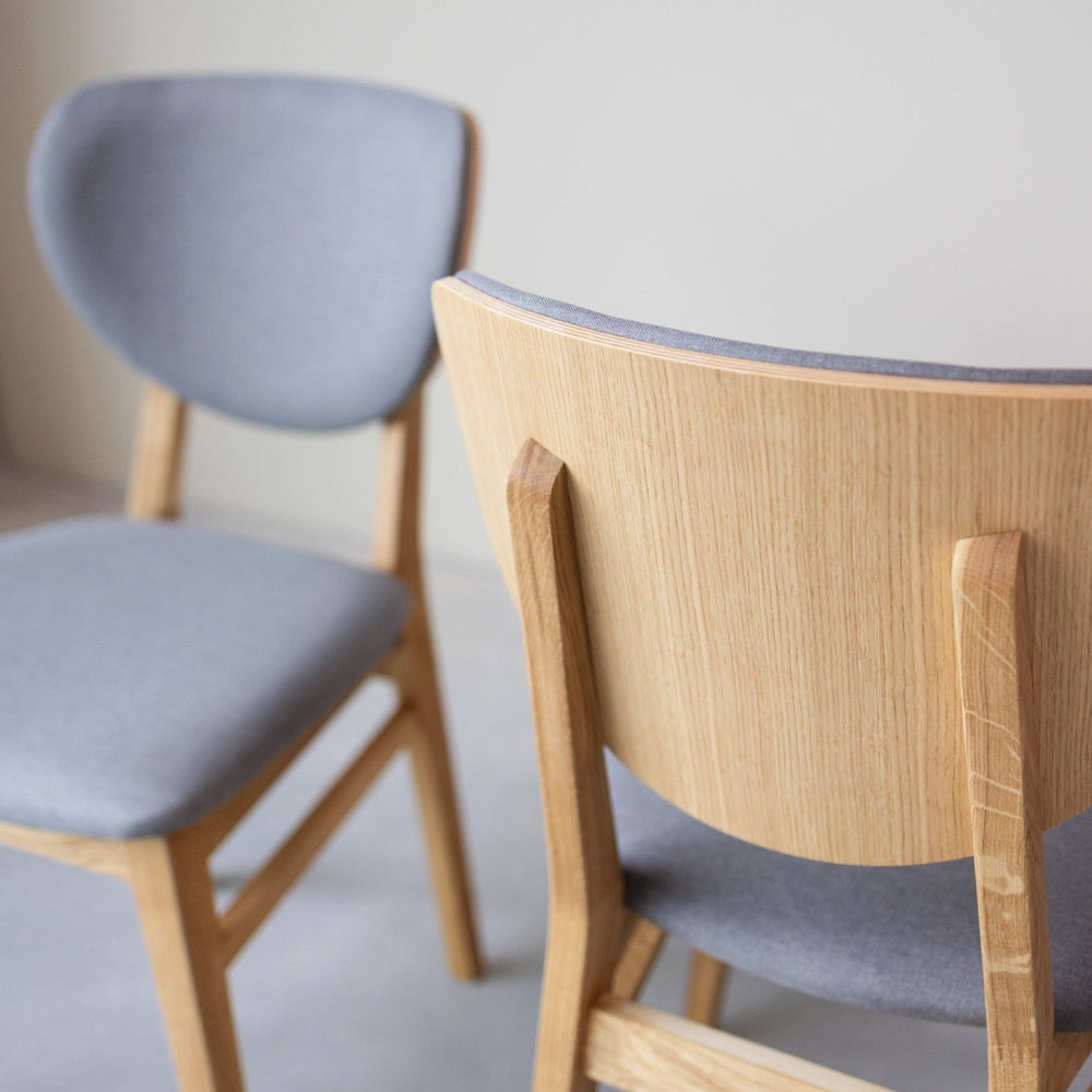 Confezione da 2 o 4 sedie da pranzo Nova, struttura in rovere massiccio, imbottitura | NordicStory