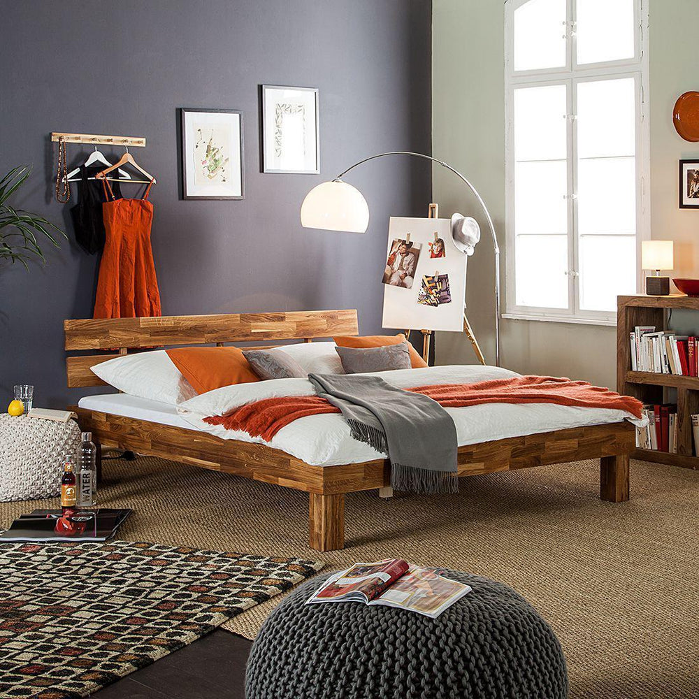 Letto in rovere massiccio 90 x 200 cm / 140 x 200 cm / 160 x 200 cm / 180 x 200 cm Stile scandinavo