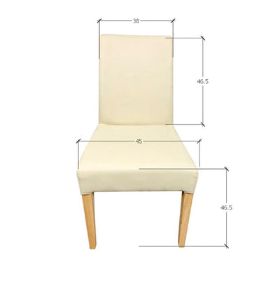 Confezione da 2 o 4 sedie da pranzo Malaga, struttura in rovere massiccio, rivestimento beige | NordicStory