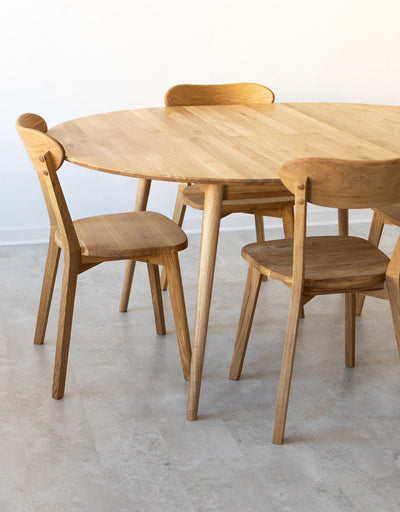 Confezione da 2 o 4 sedie da pranzo in rovere massiccio Isku | NordicStory