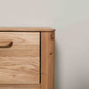 Comodino Atlanta in rovere massiccio, 56,2 x 38,2 x 47 cm | NordicStory