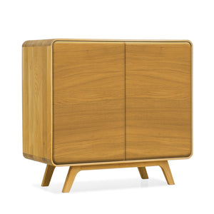 Credenza NordicStory in rovere massiccio Ginevra 1, 90 x 45 x 86 cm.