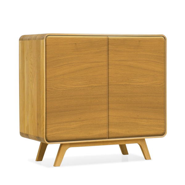Credenza NordicStory in rovere massiccio Ginevra 1, 90 x 45 x 86 cm.