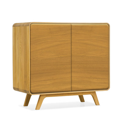 Credenza NordicStory in rovere massiccio Ginevra 1, 90 x 45 x 86 cm.