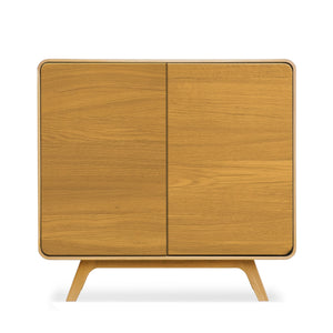 Credenza NordicStory in rovere massiccio Ginevra 1, 90 x 45 x 86 cm.