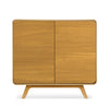 Credenza NordicStory in rovere massiccio Ginevra 1, 90 x 45 x 86 cm.