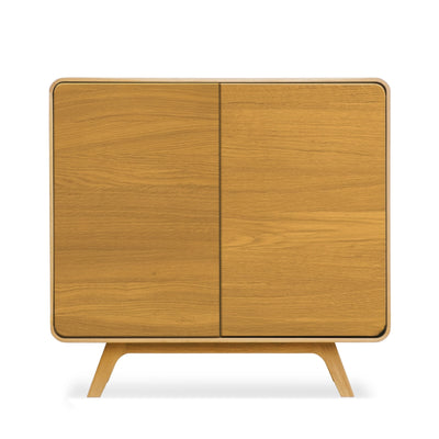 Credenza NordicStory in rovere massiccio Ginevra 1, 90 x 45 x 86 cm.