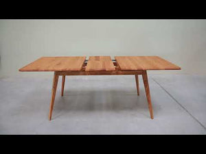 Tavolo da pranzo allungabile in rovere massiccio Ginevra, 160-200 x 90 x 75 cm. | NordicStory