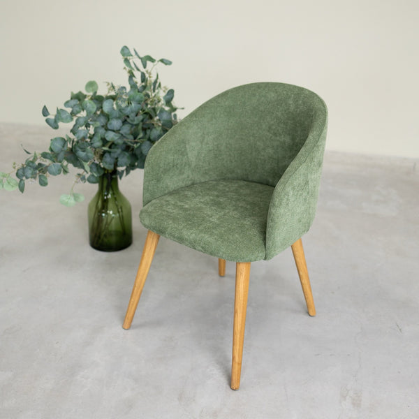 Poltrona in rovere massiccio Ana con imbottitura | VESKOR