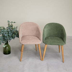 Poltrona in rovere massiccio Ana con imbottitura | VESKOR