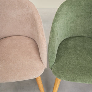 Poltrona in rovere massiccio Ana con imbottitura | VESKOR