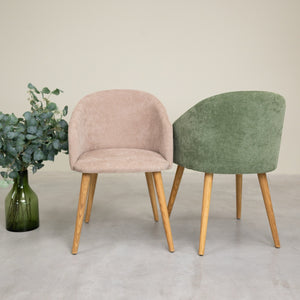 Poltrona in rovere massiccio Ana con imbottitura | VESKOR