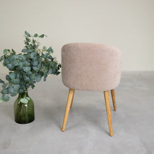 Poltrona in rovere massiccio Ana con imbottitura | VESKOR