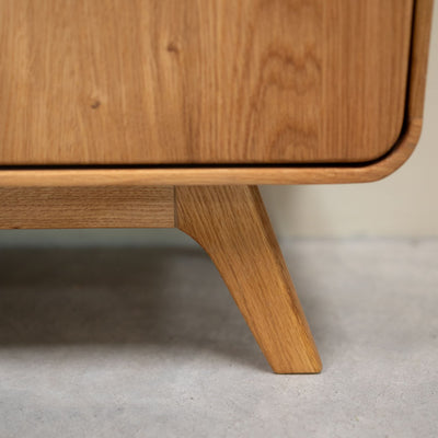 Scarpiera sostenibile in legno massiccio di quercia Ginevra RobleStore NordicStory