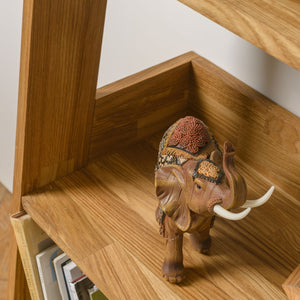 NordicStory Libreria retrò in legno massiccio di quercia 