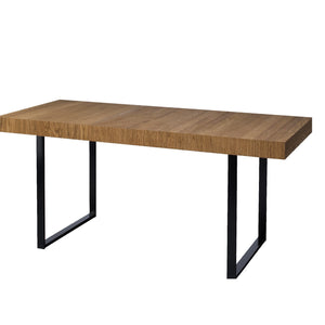 LoftStory Tavolo da pranzo allungabile con gambe in metallo Design industriale nordico