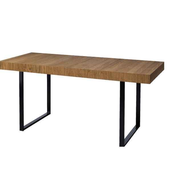 LoftStory Tavolo da pranzo allungabile con gambe in metallo Design industriale nordico