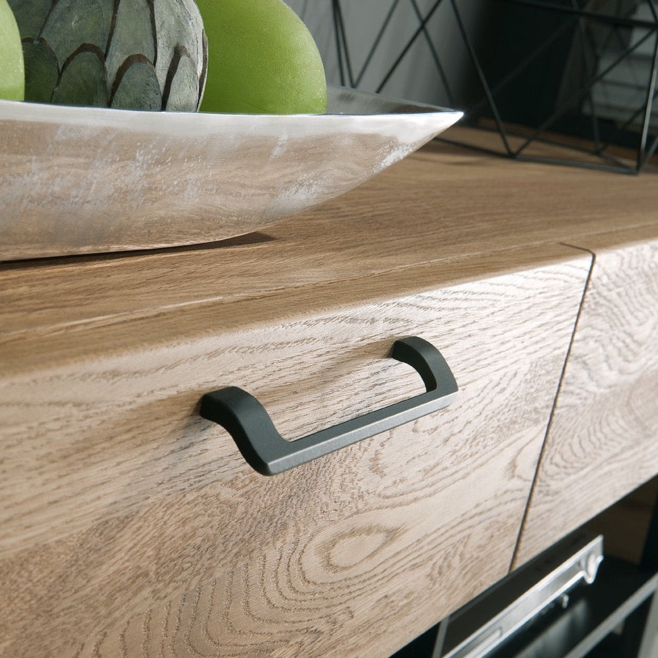 LoftStory Porta TV in legno di quercia design industriale nordico