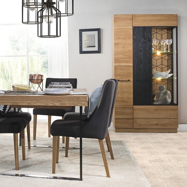 LoftStory Vetrina in legno di quercia dal design originale nordico