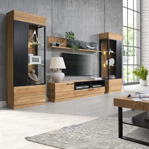 Vetrina in legno di quercia LoftStory, design moderno nordico