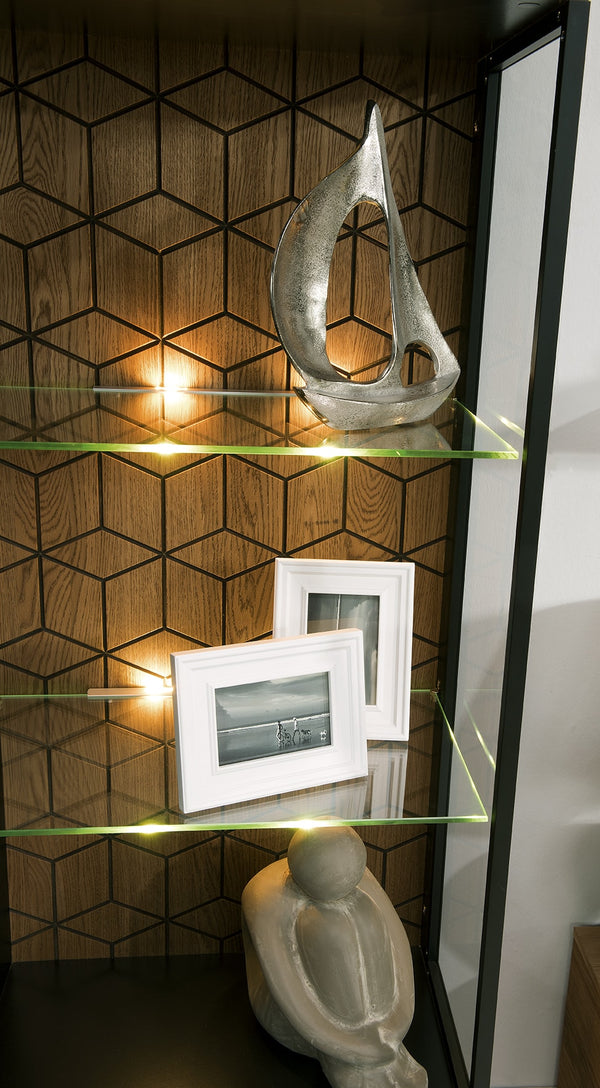 LoftStory Vetrina in legno di quercia dal design originale nordico