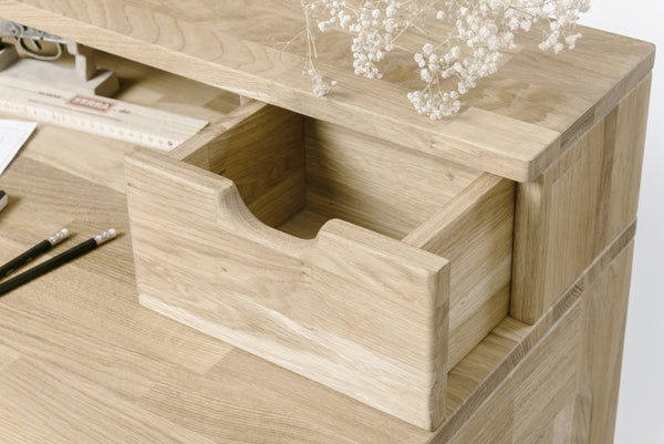 NordicStory scrivania soggiorno ufficio legno massiccio rovere 100 naturale sbiancato