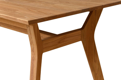 Tavolo in legno massiccio di rovere naturale nordico naturale
