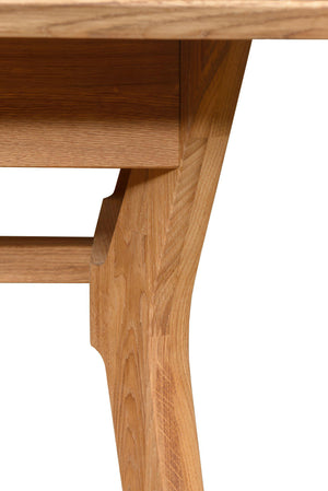 Tavolo in legno massiccio di rovere naturale nordico naturale