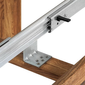 Tavolo da pranzo allungabile in legno massiccio di rovere nordico 