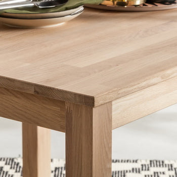 Tavolo in legno di quercia massiccio per la sala da pranzo del soggiorno, ufficio