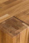 Tavolo da pranzo NordicStory in legno massiccio di quercia naturale Rustico scandinavo 