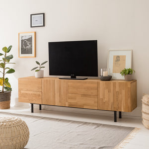 Porta TV NordicStory in legno massiccio di quercia