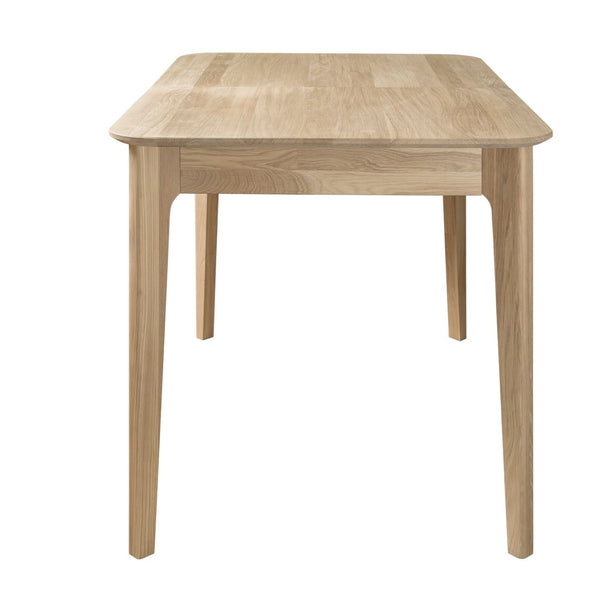 Tavolo da pranzo allungabile NordicStory France in rovere massiccio 120-160 x 80 x 75 cm.