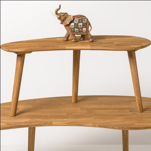 Tavolino da salotto in legno massiccio di rovere nordico