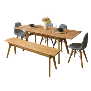 Panca in rovere massiccio NordicStory Harold 140 x 40 x 45 cm.