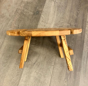 NordicStory Mini tavolo da vino pieghevole in legno massiccio di quercia
