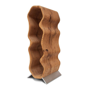 Portabottiglie in rovere fatto a mano AWRY, supporto per 4 bottiglieRoble.Store