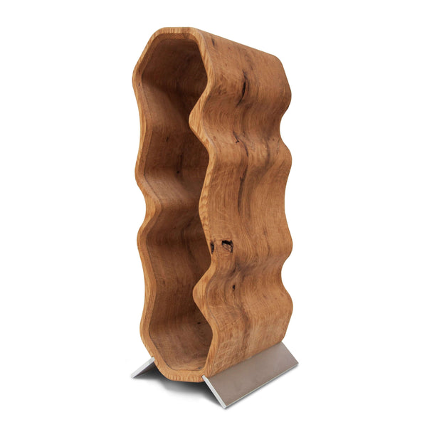 Portabottiglie in rovere fatto a mano AWRY, supporto per 4 bottiglieRoble.Store