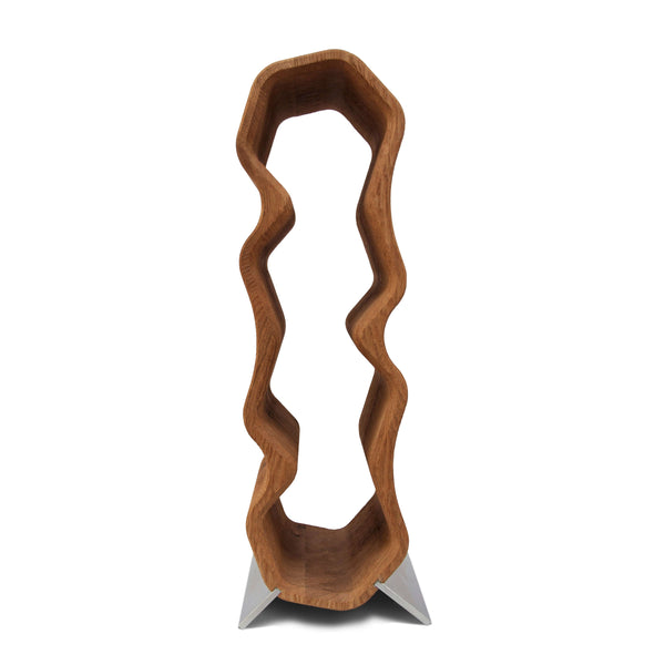 Portabottiglie in rovere fatto a mano AWRY, supporto per 4 bottiglieRoble.Store