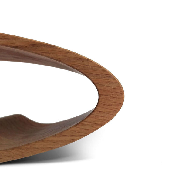 NordicStory Portabottiglie in rovere fatto a mano ELLIPSE, portabottiglie per 4 bottiglie