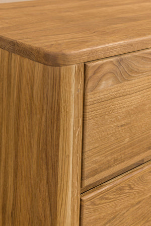 NordicStory Credenza Elsa Cassettiera 6 cassetti Legno massiccio Rovere scandinavo 