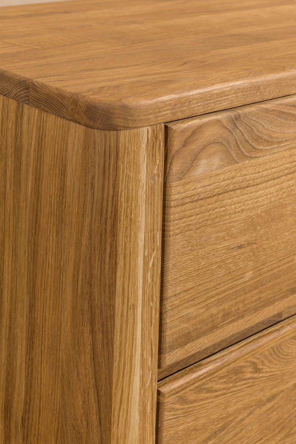 NordicStory Credenza Elsa Cassettiera 6 cassetti Legno massiccio Rovere scandinavo 