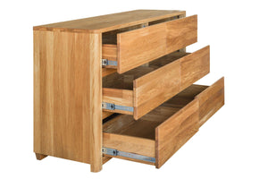 NordicStory Credenza Elsa Cassettiera 6 cassetti Legno massiccio Rovere scandinavo 