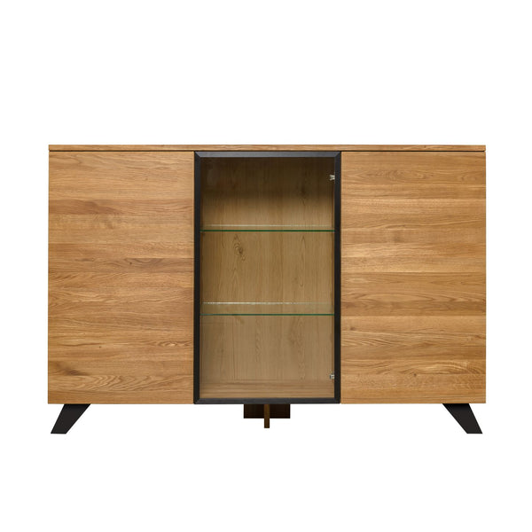Cassettiera in rovere massiccio NordicStory Moritz 2, 150 x 40 x 101,9 cm.