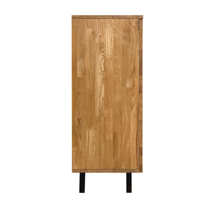 Cassettiera in rovere massiccio NordicStory Moritz 2, 150 x 40 x 101,9 cm.
