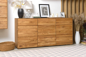 NordicStory Sideboard Dresser Cassettiera in rovere massiccio