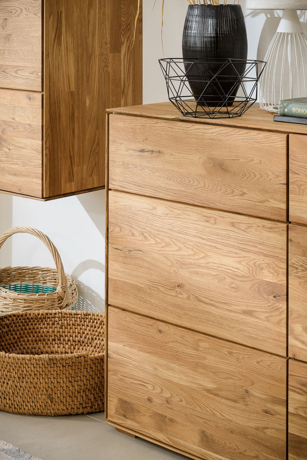 NordicStory Sideboard Dresser Cassettiera in rovere massiccio