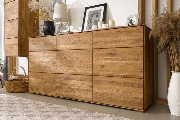 NordicStory Sideboard Dresser Cassettiera in rovere massiccio