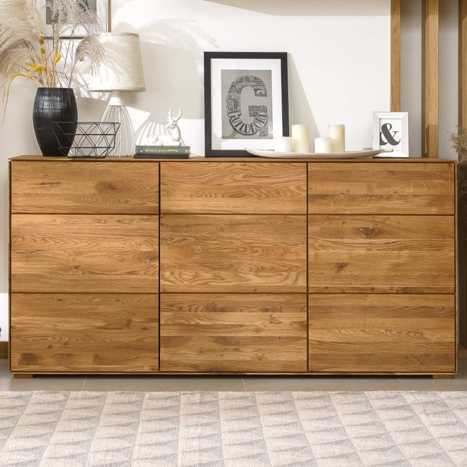 NordicStory Sideboard Dresser Cassettiera in rovere massiccio